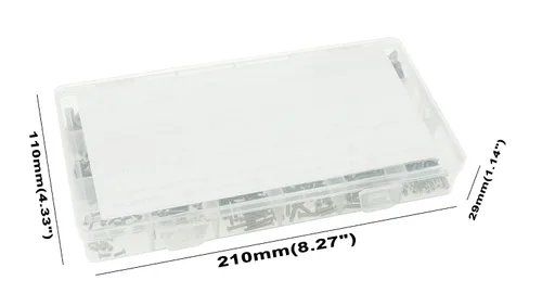 Vista 6 de Kit surtido de tornillos de cabeza plana Phillips de acero inoxidable M2 M2.5 M3 M4 M5 M6 M8 304