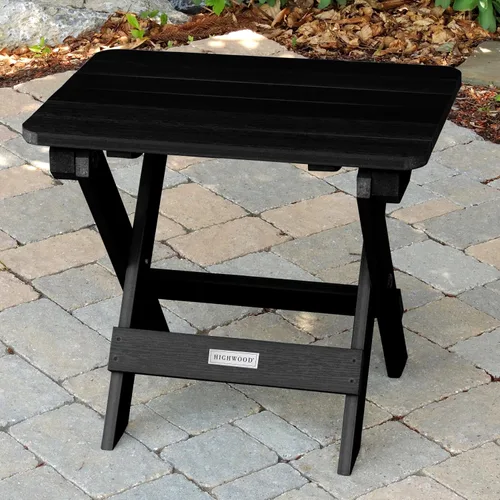 Vista 2 de highwood Mesa auxiliar plegable Adirondack, color negro