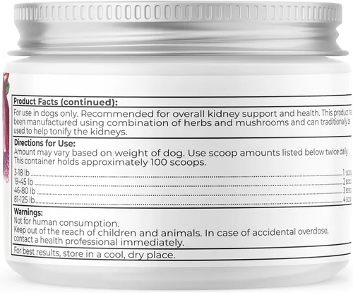 Vista 6 de Dr. Harvey's Suplemento de apoyo renal para perros (4 onzas)