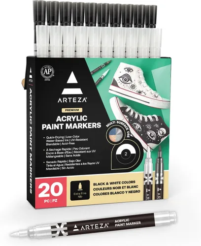 Vista 9 de Arteza – Marcadores acrílicos Negro