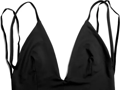 Vista 4 de For G & PL - Vestido de fiesta para mujer sexy con cuello halter profundo en V