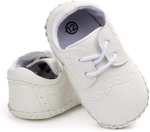 Vista 4 de CINDEAR Mocasines para bebés y niñas, bonitos zapatos de cuna para recién nacidos, tenis de poliuretano prewalkerpoliuretano, perfectos