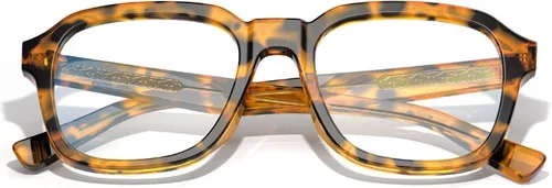 Vista 5 de VISOONE Oversized Cute Chunky Square Computer Glasses for Women Men BENNETT Blocking 99% Harmful Blue Light Anti Glare TR90 Lightweight Clear