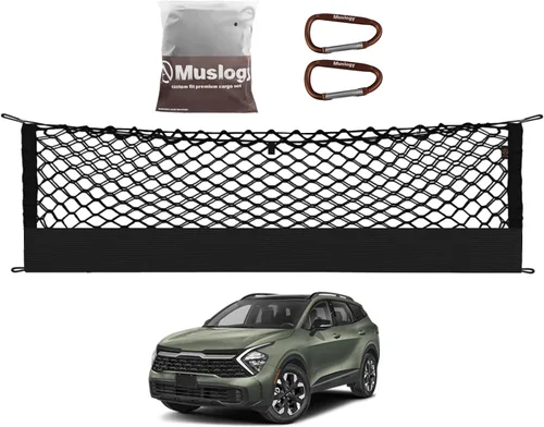 Vista 56 de Muslogy Red de carga para maletero estilo sobre compatible con accesorios Jeep Grand Cherokee L 2021-2024 2025, organizador de maletero de ajuste