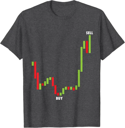 Vista 26 de Funny Day Trading Comprar Baja Venta Alta Stock Trading Camiseta Negro