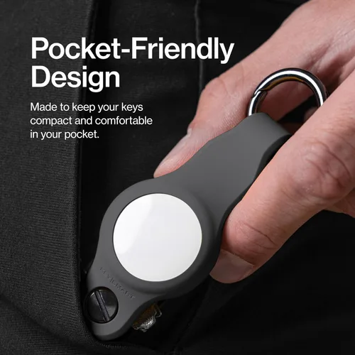 Vista 6 de KeySmart Air - Llavero para AirTag, compatible con Apple AirTag, llavero organizador de llaves, llavero