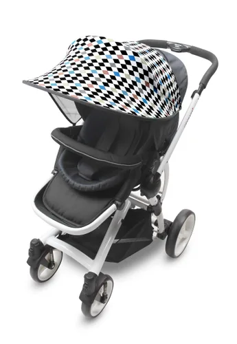 Vista 7 de Manito parasol para carriolas y asientos de auto (7 colores disponibles), Negro