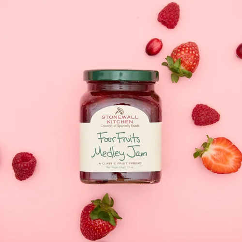 Vista 3 de Stonewall Kitchen Jam Four Fruits Medley Jam, 11.5 oz (anteriormente Cherry Berry Quartet)