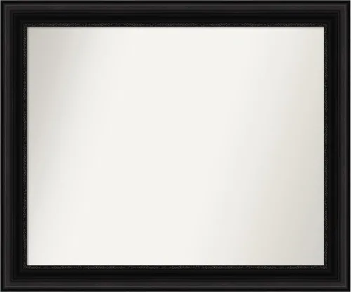 Vista 177 de Amanti Art Espejo personalizado, espejo de baño negro puente, espejo de pared o espejo de tocador de baño sobre el fregadero (26 x 26 pulgadas)