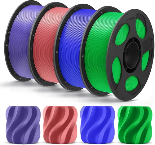 Vista 45 de ANYCUBIC Filamento PLA Plus (PLA+), paquete de filamento para impresora 3D de 0.069 in, alta dureza, precisión dimensional +/- 0.001 in, impresión