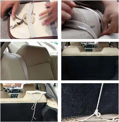 Vista 26 de Funda de asiento de auto de 2 asientos para Dodge Challenger 2000-2023, funda de cojín duradera, resistente al desgaste, impermeable, transpirable