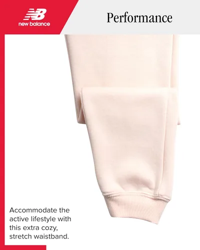 Vista 66 de New Balance Pantalones deportivos para niña, forro polar de mezcla de algodón suave con cordón y bolsillos (tallas 8-16)