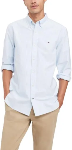 Vista 8 de Tommy Hilfiger Camisa Oxford de manga larga con botones para hombre en ajuste regular Precious rosado