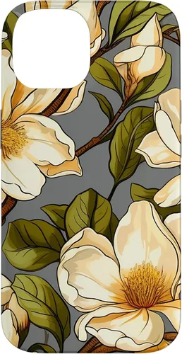 Vista 4 de Botanical Garden Magnolia Flower Case for iPhone 17