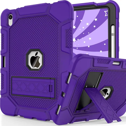 Vista 48 de Funda para iPad de 7ª/8ª generación, funda para iPad 10.2, híbrida, resistente, a prueba de golpes, funda de protección contra caídas construida