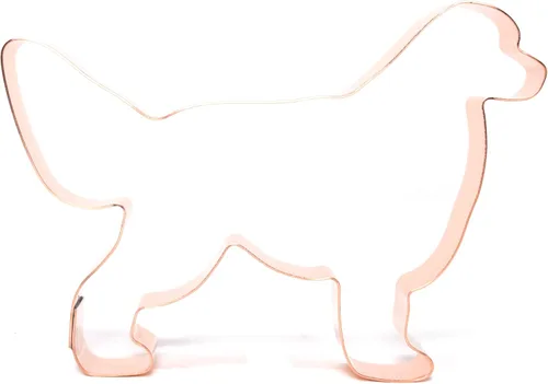 Vista 4 de Nº 1 Golden Retriever - Cortador de galletas de cobre para perros