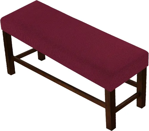 Vista 13 de Beacon Pet Fundas de jacquard para banco de comedor, funda tapizada de elastano suave y elástica, extraíble y lavable para sala de estar, Marrón