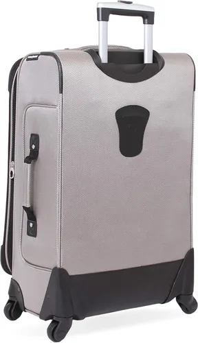 Vista 8 de SwissGear - Equipaje suave expandible Sion con ruedas, Peltre