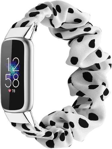 Vista 14 de Correas elásticas compatibles con Fitbit Luxe Bands, pulsera elástica de tela suave de repuesto para Fitbit Luxe Fitness Tracker, pequeña/grande