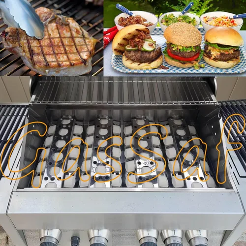 Vista 4 de GasSaf Briquetas de cerámica de repuesto para modelos seleccionados de turbo, parrilla de gas Nexgrill, 2 x 2 x 0.8 pulgadas, juego de 50 piezas