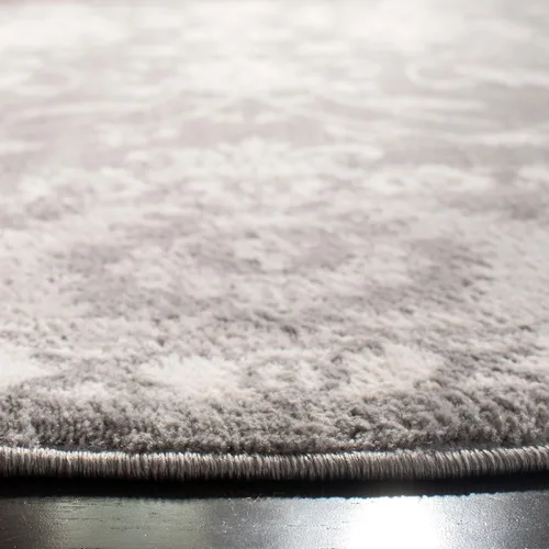 Vista 4 de SAFAVIEH Colección Brentwood BNT844B - Alfombra redonda de 6 pies 7 pulgadas, color crema y gris, tradicional oriental, no desprende pelusa