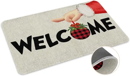 Vista 33 de Tapete del Día de San Patricio para exteriores/interiores, trébol irlandés verde, antideslizante, tapete de bienvenida para puerta delantera, baño