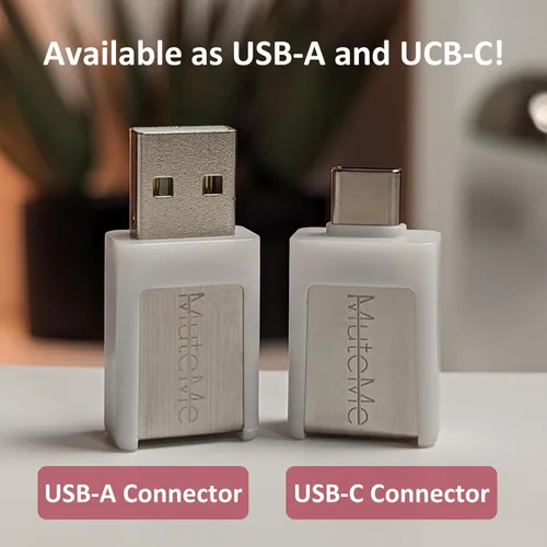 Vista 8 de MuteMe Mini - USB A - Botón de silencio físico iluminado para Zoom, Teams y más (como se ve en Shark Tank). Software gratuito para Windows/Mac