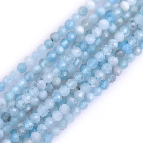 Vista 100 de GEM-Inside Cuentas espaciadoras redondas facetadas de gemas de lapislázuli azul natural semipreciosas de 2mm para hacer joyas 15