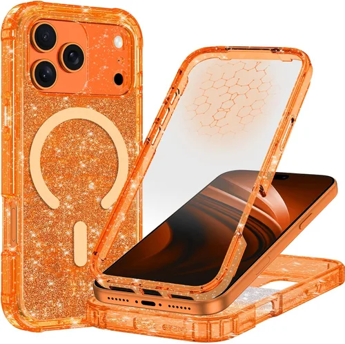 Vista 47 de Hekodonk Funda para iPhone 15 Pro Max, compatible con Magsafe [protector de pantalla de vidrio templado integrado y protección de lente de cámara]