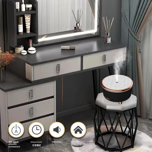 Vista 2 de Difusores para aceites esenciales para habitación grande, difusor de aromaterapia de 16.9 fl oz, humidificador de niebla fría con control remoto