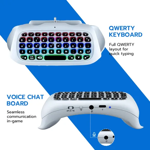 Vista 7 de Mcbazel Chatpad Keyboard for PlayStation 5 Controller and DualSense Edge