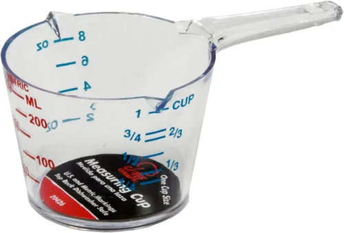 Vista 2 de Chef Craft Select - Taza medidora de plástico, 1 taza, transparente
