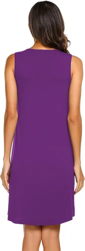 Vista 5 de Ekouaer - Camisón de maternidad para mujer (tallas S-XXL)