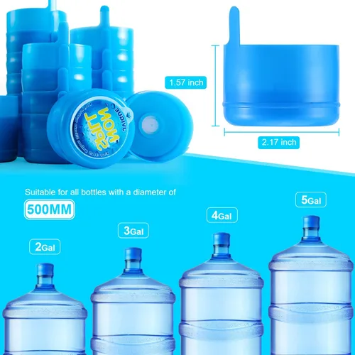 Vista 2 de Tapas de repuesto para botellas de agua de 3 y 5 galones, paquete de 20