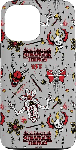 Vista 24 de Stranger Things Demogorgon Hellfire Club - Funda con patrón para iPhone 17