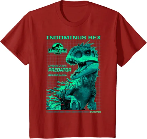 Vista 74 de Jurassic World Indominus Rex Hybrid Predator T-Shirt Small Negro