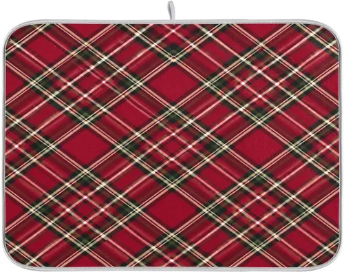 Vista 12 de Tapete de secado de platos de otoño de calabaza y arce de 16 x 18 pulgadas, absorbente para platos de otoño, protector para cocina de secado rápido