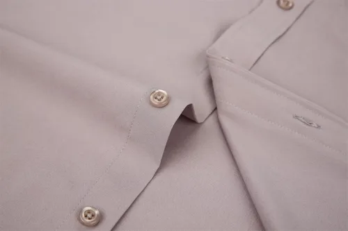 Vista 6 de corfty Camisas de vestir de manga larga para hombre, ajuste regular, camisa casual con botones y bolsillos