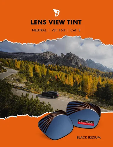 Vista 4 de PRO+ Lentes De Reemplazo Polarizadas De Policarbonato Para Oakley Radar EV Path OO9208 Gafas De Sol - Negro Iridium