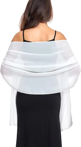 Vista 33 de Chales/mantones de gasa suave para vestidos, accesorios de mujer