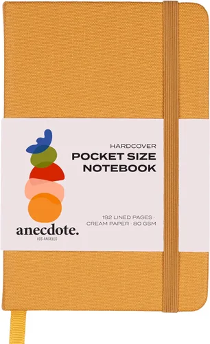 Vista 30 de ANECDOTE. Cuaderno pequeño (paquete de 2) – Diario de bolsillo de alta calidad para escribir notas – Compacto, duradero, diario de viaje ideal