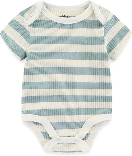 Vista 63 de Kiddiezoom Mameluco unisex de algodón de una pieza para bebé recién nacido, 5