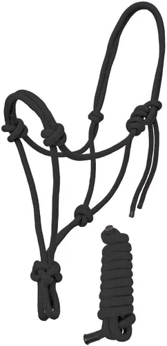 Vista 2 de Resistance Halter de cuerda ajustable de nailon liso con plomo a juego de 6 pies