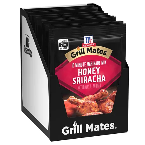 Vista 21 de McCormick Grill Mates Honey Sriracha - Mezcla de adobo de miel, 1 onza