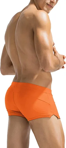 Vista 2 de COOFANDY Traje de baño para hombre, traje de baño de pierna cuadrada, talla S-3XL