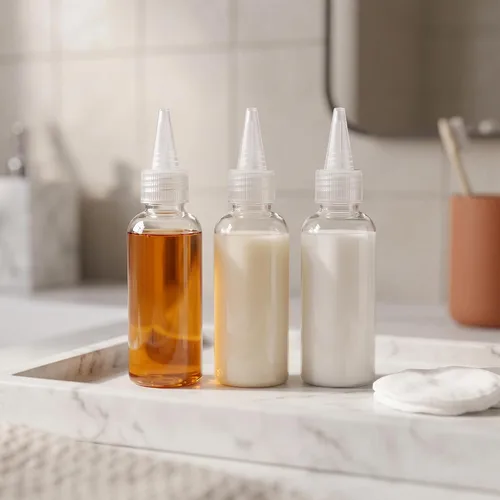 Vista 6 de MOUYAT 150 botellas de plástico de 1 oz y 1 fl oz con tapa superior