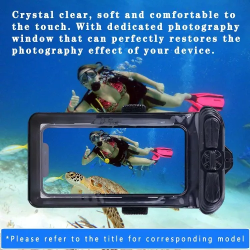 Vista 2 de Funda de la funda, compatible con Tecno CAMON 18 Premier negro impermeable bolsa seca (no película protectora de pantalla)