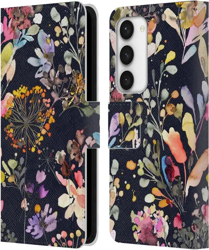 Vista 105 de Head Case Designs Officially Licensed Ninola Beige Wild Grasses Leather Wallet Case Compatible with Samsung Galaxy A07 4G