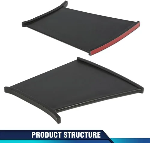 Vista 7 de PIT66 Alerón trasero con soporte rígido y estabilizador compatible con Subaru Impreza WRX STi 2002-2007, 4 piezas