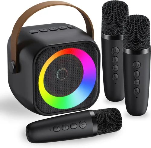 Vista 14 de Máquina de karaoke para niños, regalos de karaoke para niñas de 4, 5, 6, 7, 8, 9, 10, 12 años o más, fiesta de cumpleaños, 4 a 12 años, juguetes
